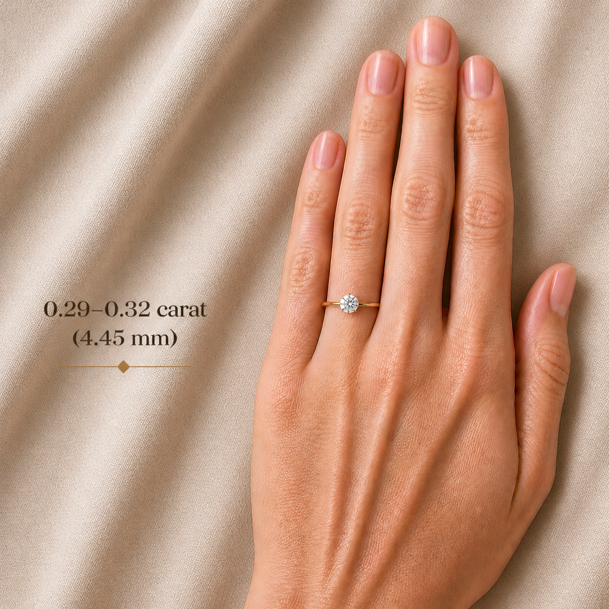 0.29-0.32 ct, Laboratory Grown Diamond