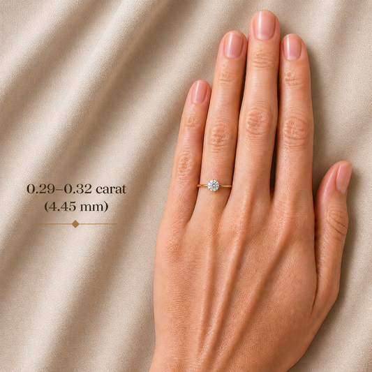 0.29-0.32 ct, Laboratory Grown Diamond