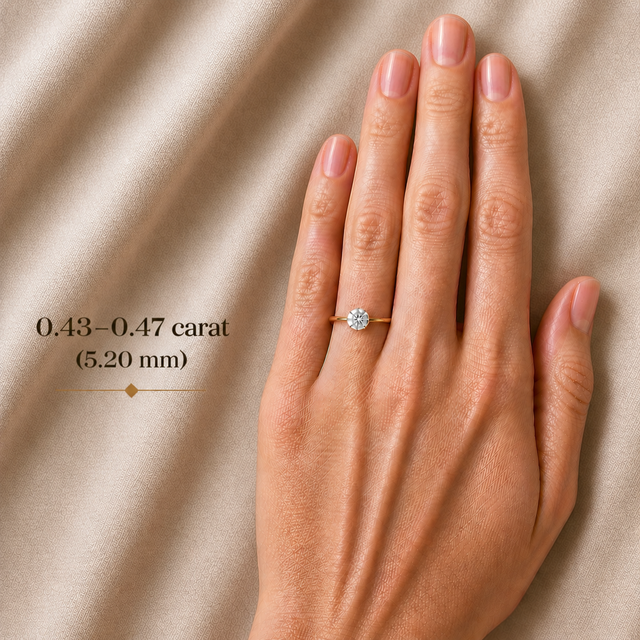 0.43-0.47 ct, Laboratory Grown Diamond