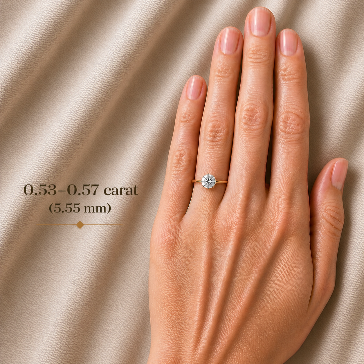 0.53-0.57 ct, Laboratory Grown Diamond