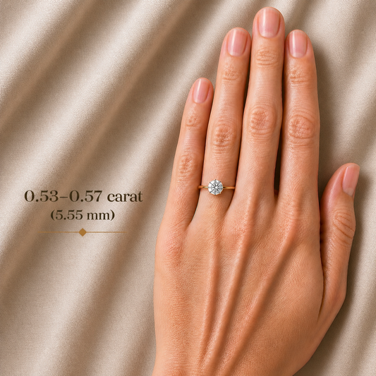 0.53-0.57 ct, Laboratory Grown Diamond
