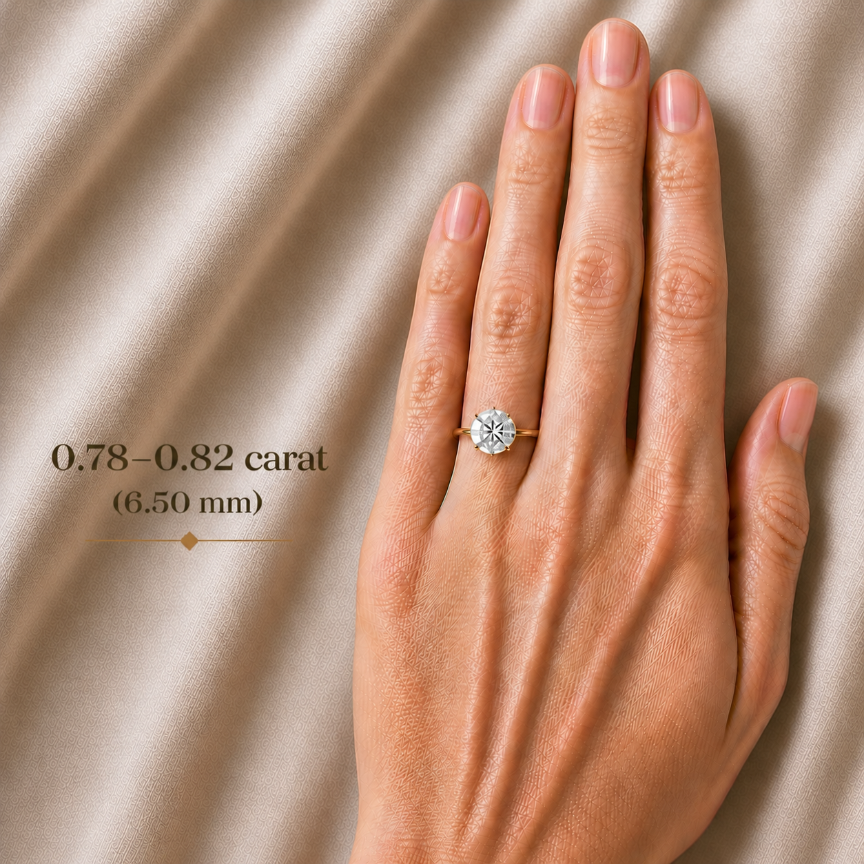 0.78-0.82 ct, Laboratory Grown Diamond