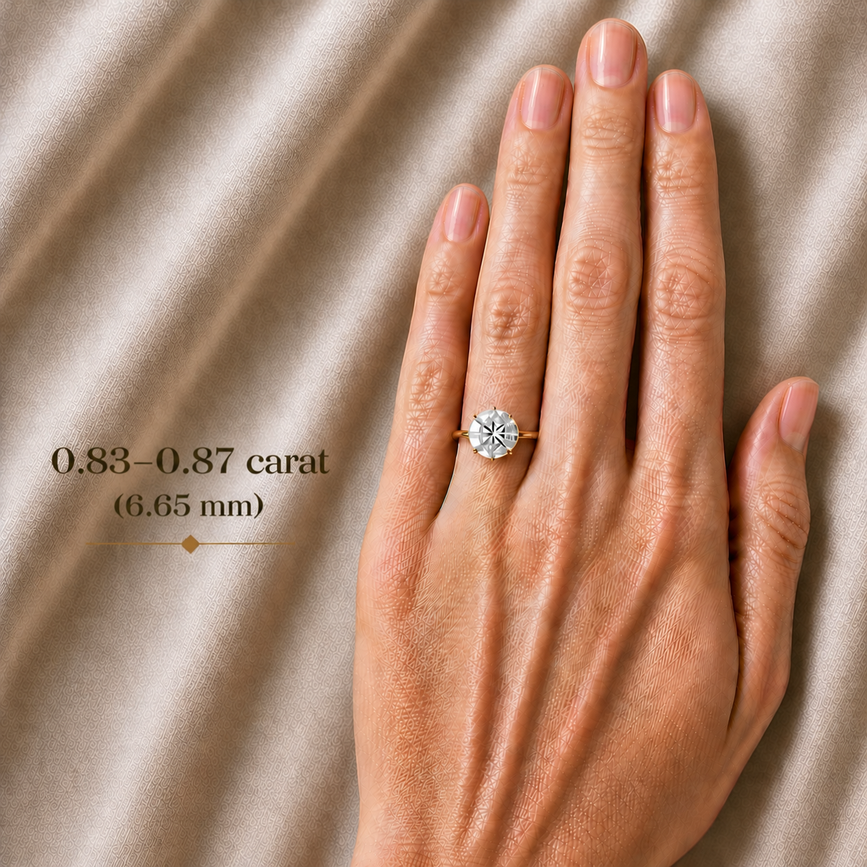 0.83-0.87 ct, Laboratory Grown Diamond