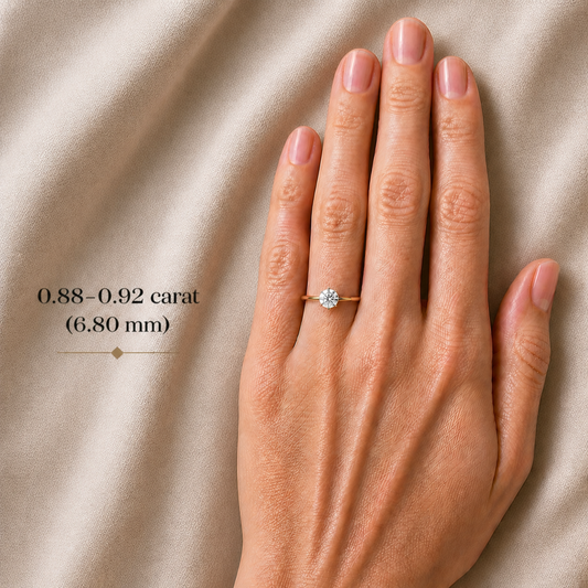 0.88-0.92 ct, Laboratory Grown Diamond